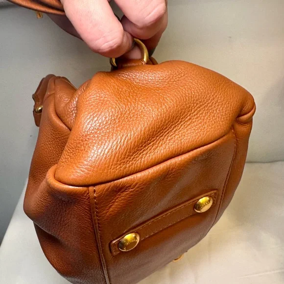 🐻Marc Jacobs Brown Leather Hobo Top Handle Bag🐻 - Picture 12 of 15